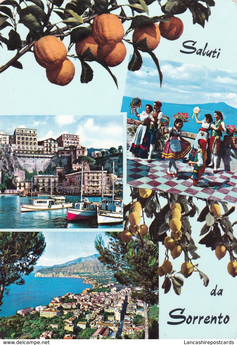 Postcard Saluti Da Sorrento PU 1965 My Ref  B22710 - Napoli (Naples)