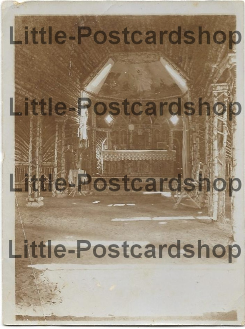 Foto Altar Der Kirche Bei Nowoi Swiet Südl. Zirin Erbaut Vom K.u.k. Infanterie Regiment 51 Russland Weissrussland 1916 - Oorlog 1914-18