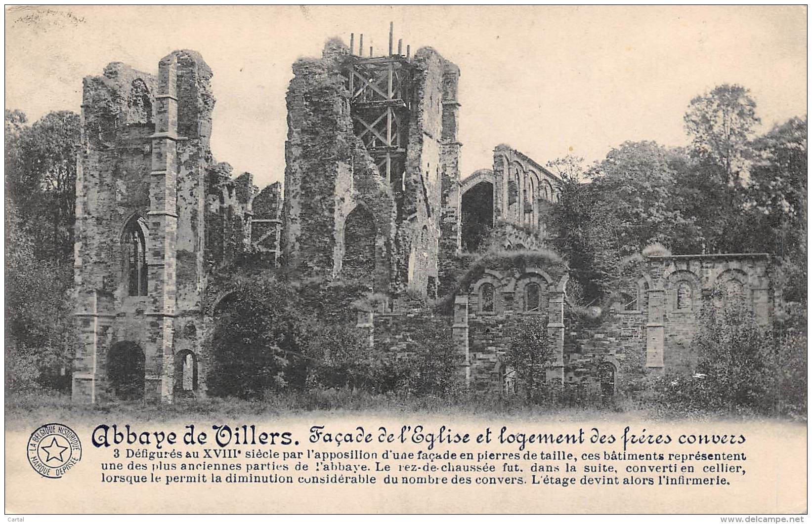 Abbaye De Villers - Façade De L'Eglise Et Logement Des Frères Convers - Villers-la-Ville