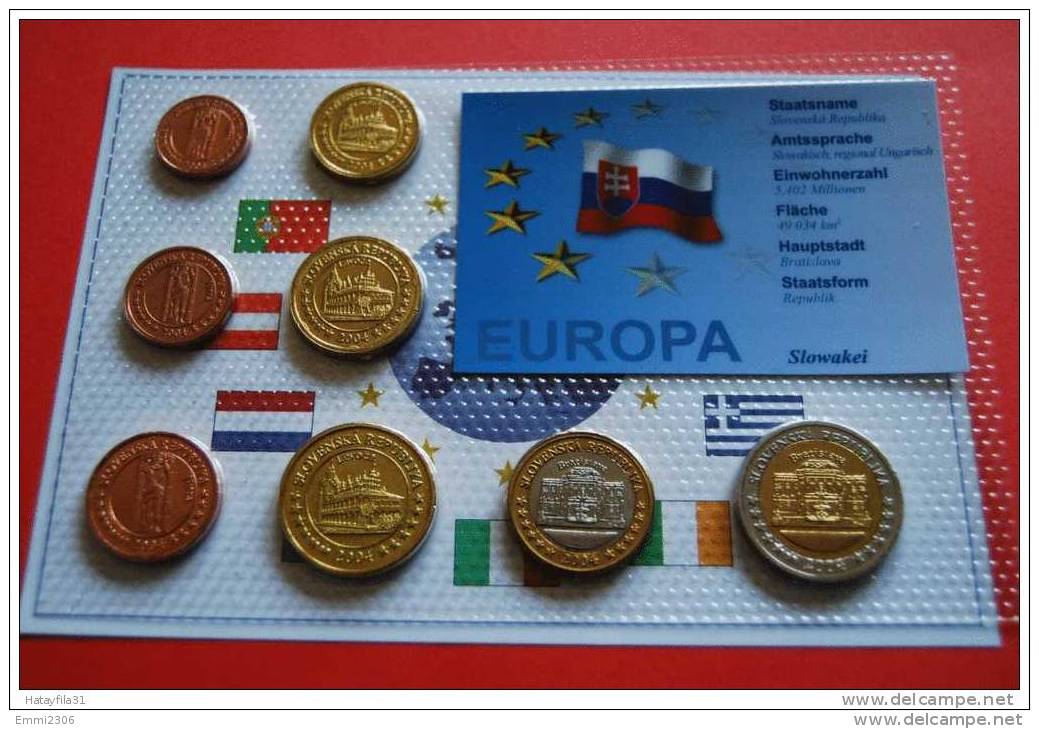 SLOWAKEI  2004 - Euro Proben Satz - Slovakia