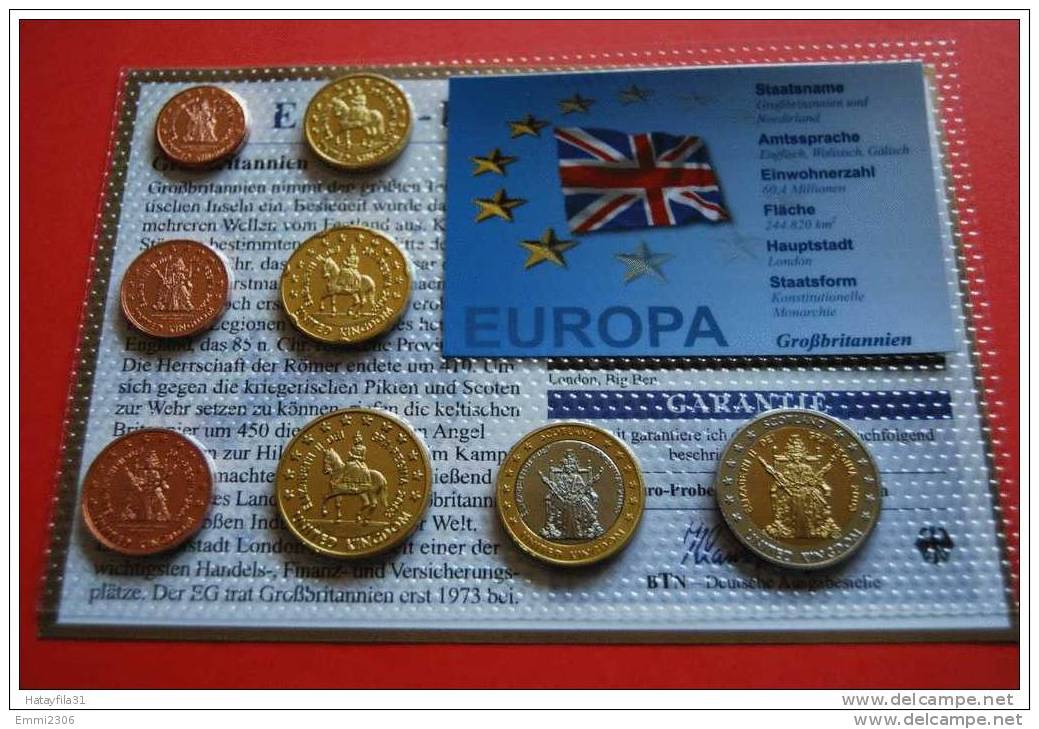 Großbritannien  2003 - Euro Proben Satz - Nieuwe Sets & Proefsets