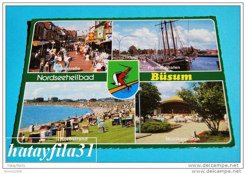 Nordseeheilbad BÜSUM Gelaufen 1992 - Buesum
