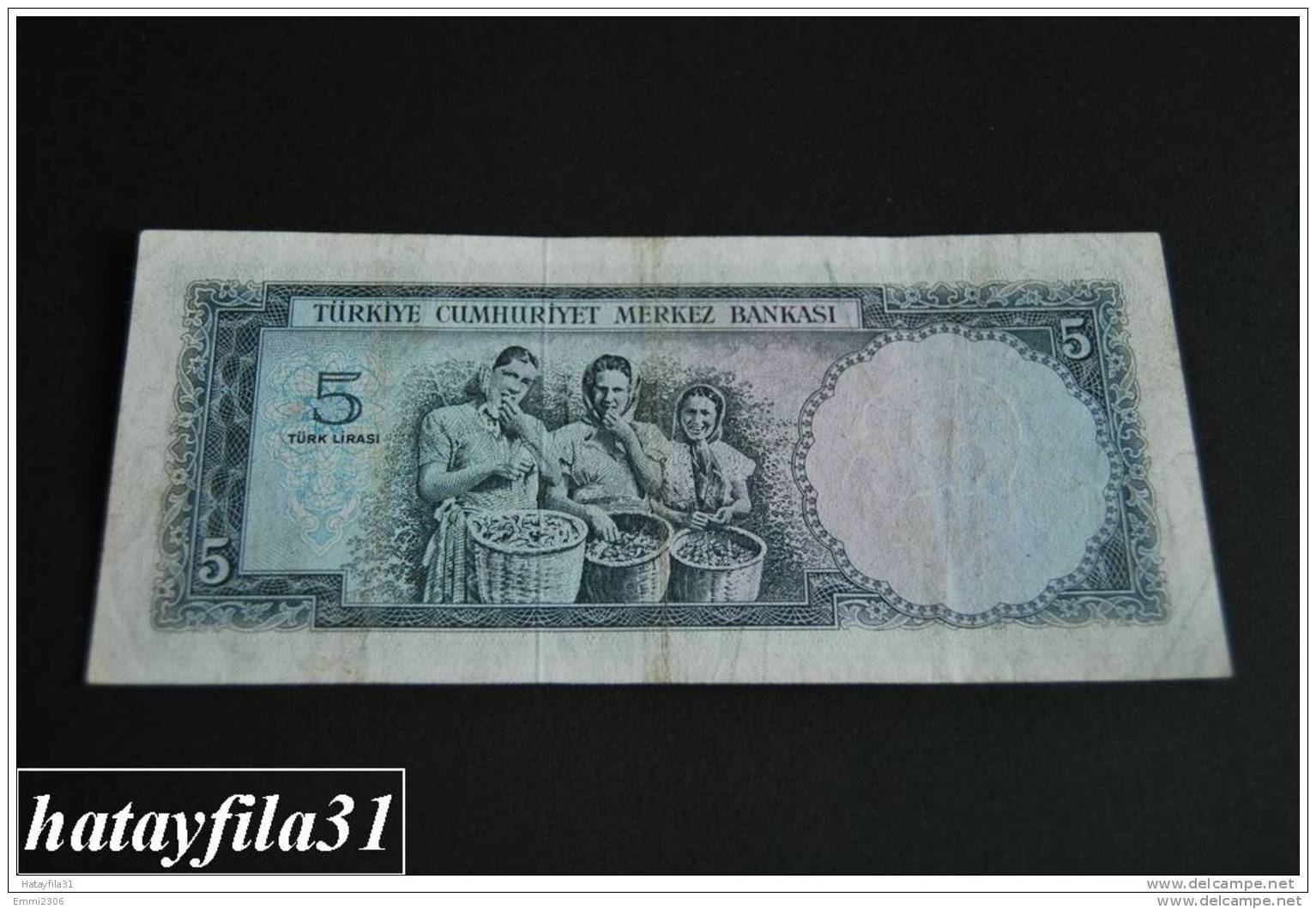 1965 Türkei - 5 Lira /  5. Emisyon 4. Tertip - Serie  I 28 - Gebraucht , Geld Auf Dem Foto  Bekammen Sie - Turquie