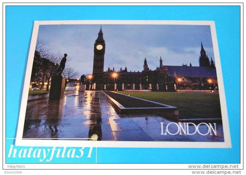 LONDON Parliament Square And Big Ben Gelaufen 1987 - Houses Of Parliament