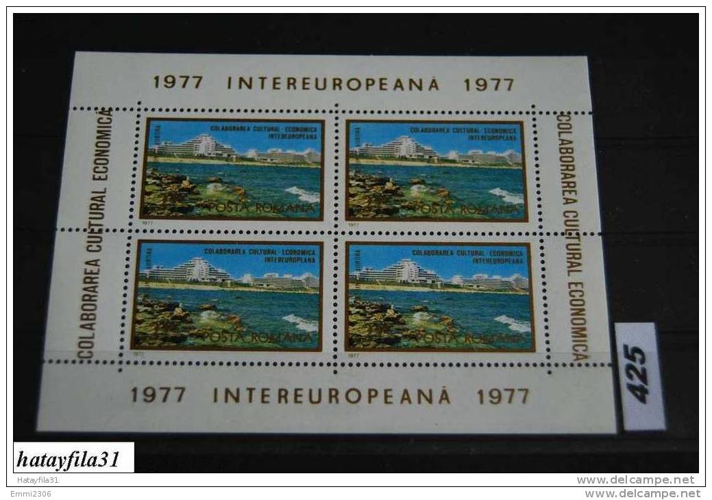 Rumänien 1977 - Europa Sympathie - Block . 142 ** - Hojas Bloque