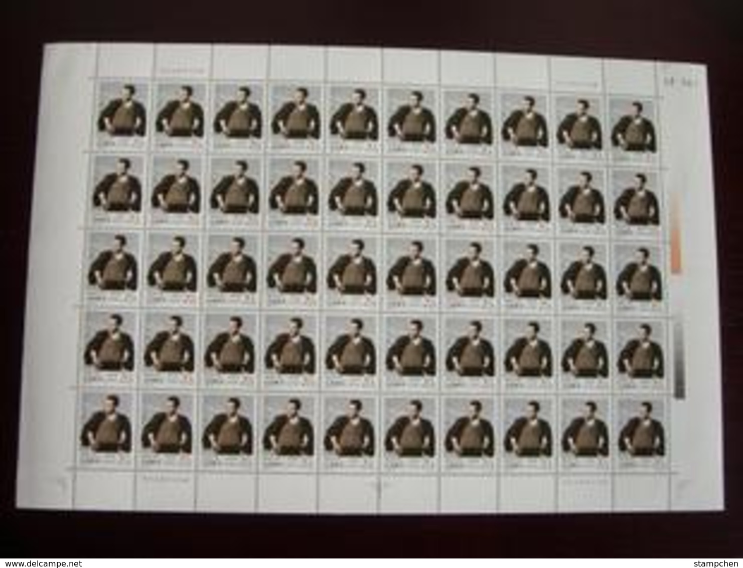 China 1992-15 Jiao Yulu Stamp Sheet Famous Chinese - Blocks & Sheetlets