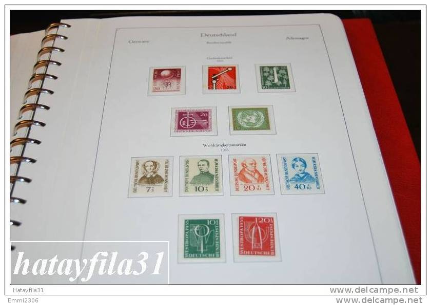 BRD 1954 - 1972 **( MNH ) Komplette  Slg.  Mit Heuss Lumogen Und Extras In KABE  1949 - 1972 VD Ring Alben (S10) - Collections (en Albums)