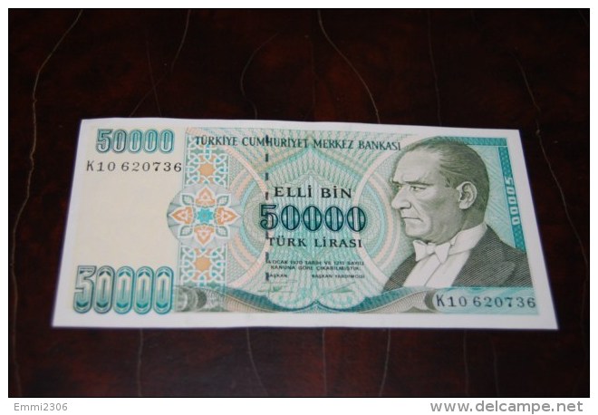 1995 Türkei 50,000  Lira  / 7. Emisyon 2. Tertip Serie : K  / UNC - Turquie