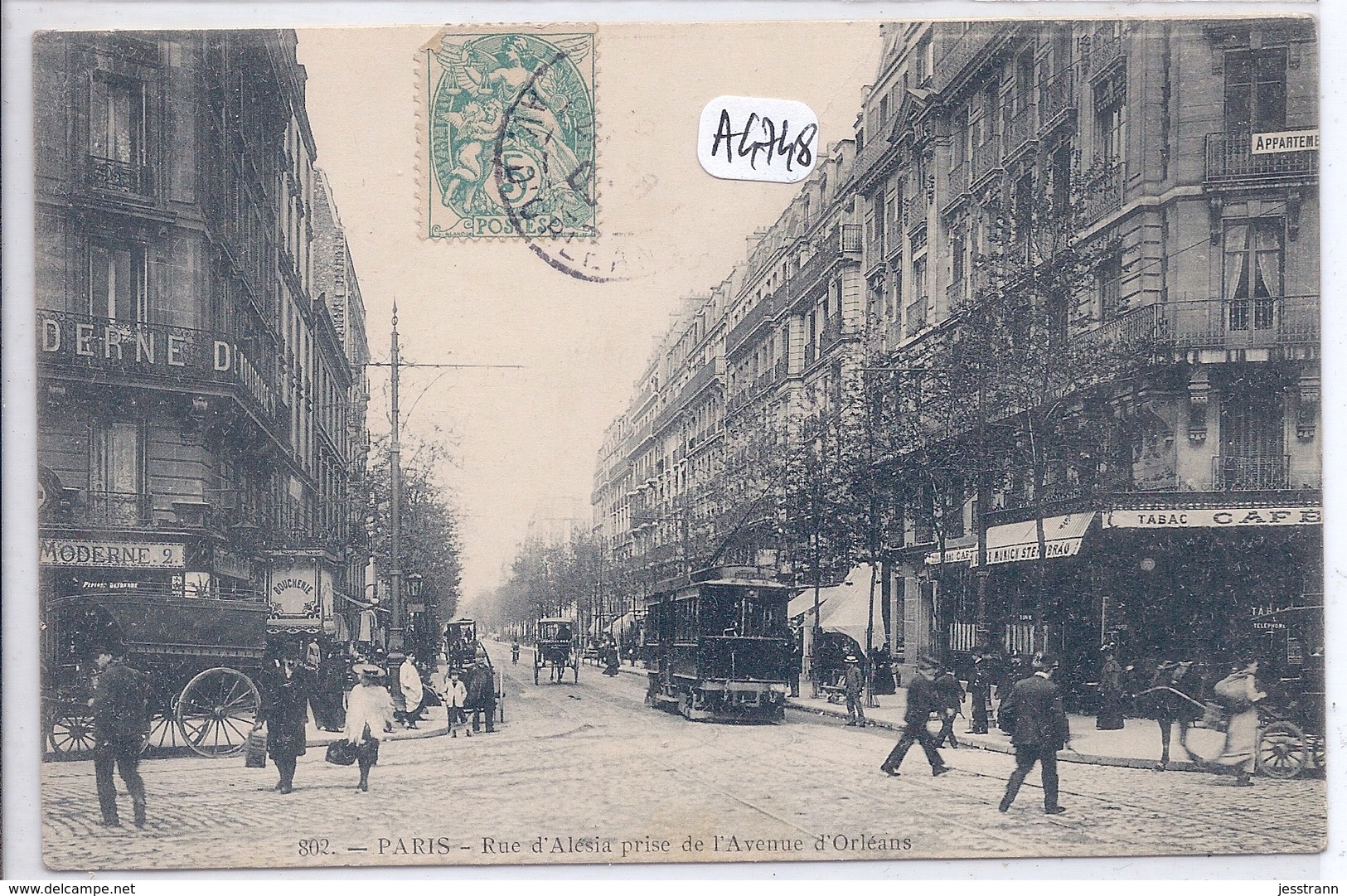 PARIS XIV- RUE D ALESIA ET AVENUE D ORLEANS - Arrondissement: 14