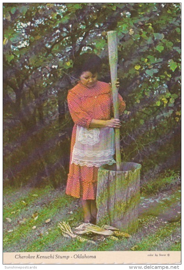 Oklahoma Muskogee Cherokee Kenuchi Stump At Five Civilized Tribes Museum - Muskogee