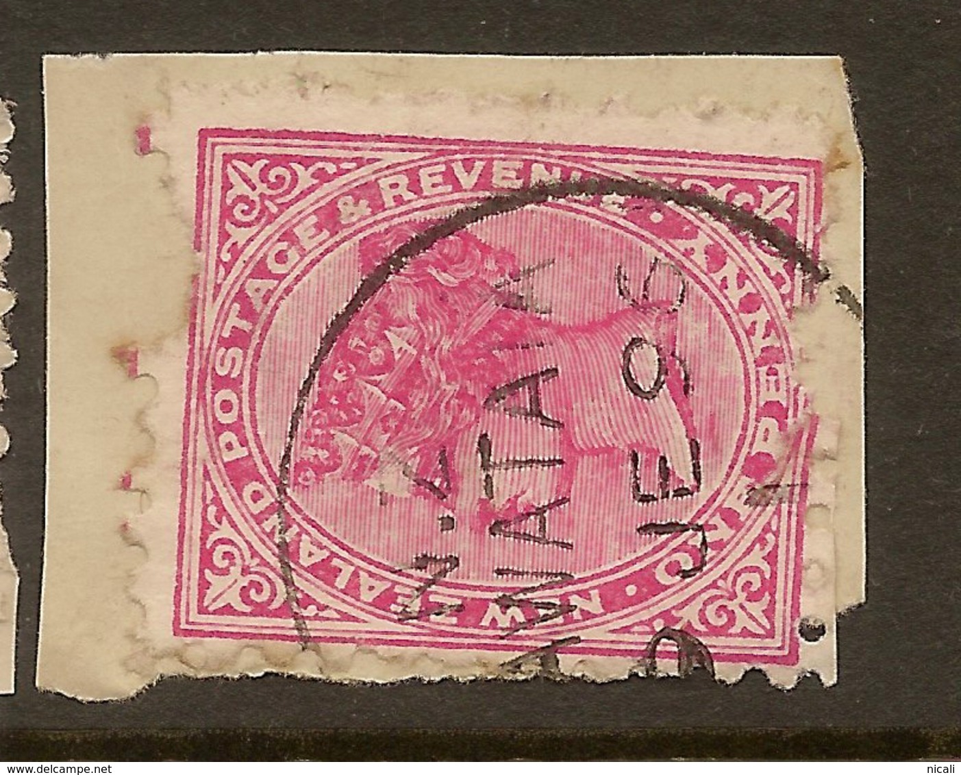 NZ 1882 1d SSF Pmk Tawataia U #AMW256 - Used Stamps