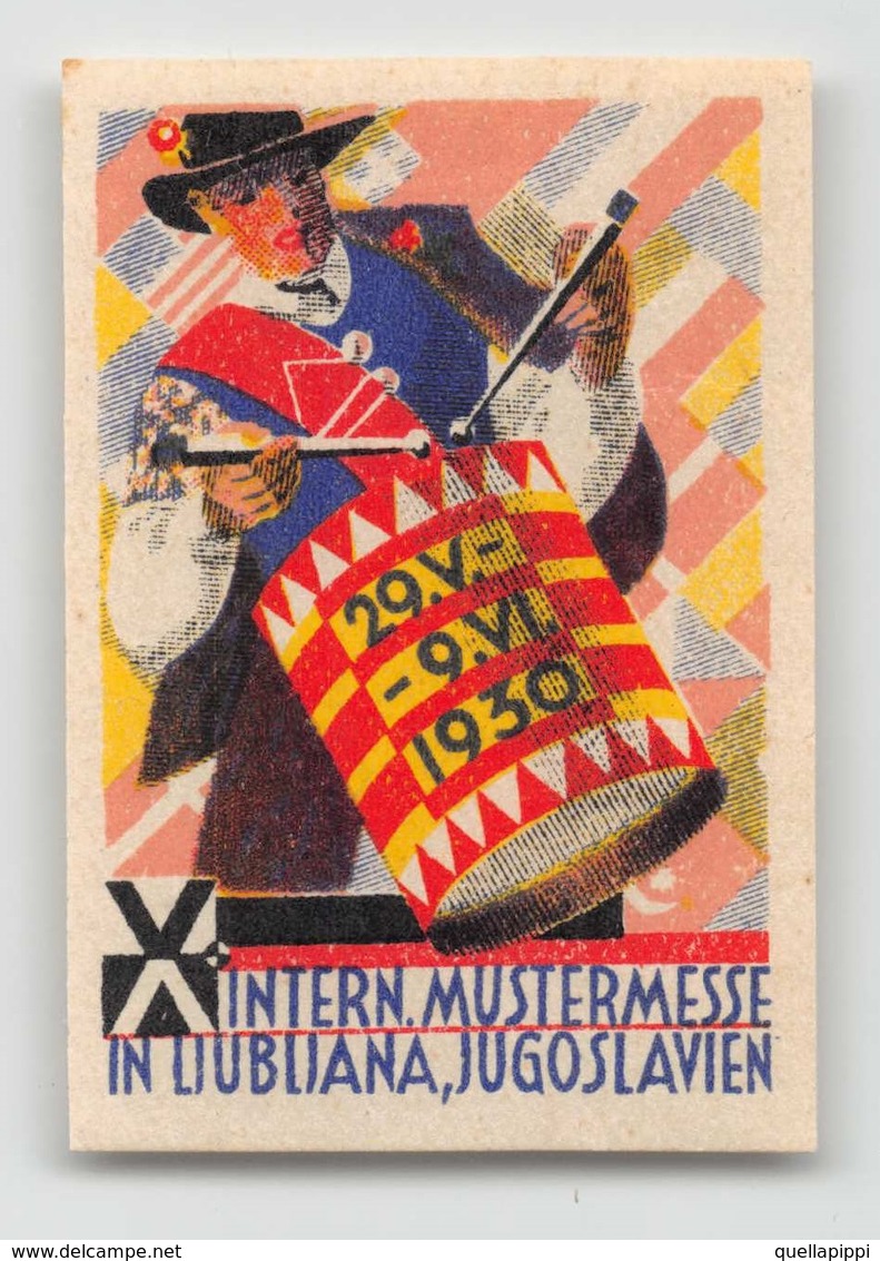 07962 "INTER. MUSTERMESSE IN LJUBLIANA, JUGOSLAVIEN" ERINNOFILO MAI APPLICATO. - Erinnofilia