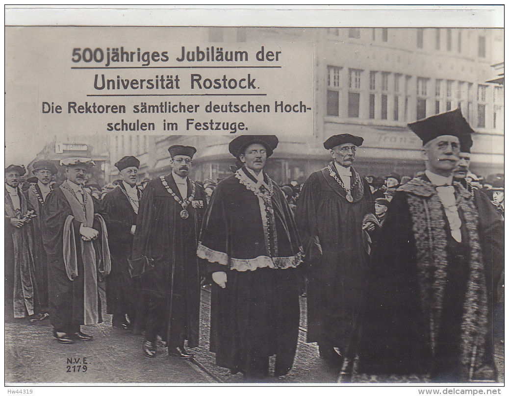 500jähriges Jubiläum Der Universität Rostock. Die Rektoren Sämtlicher Deutschen ...   N.V.E. 2179  -  Um 1920 - Rostock