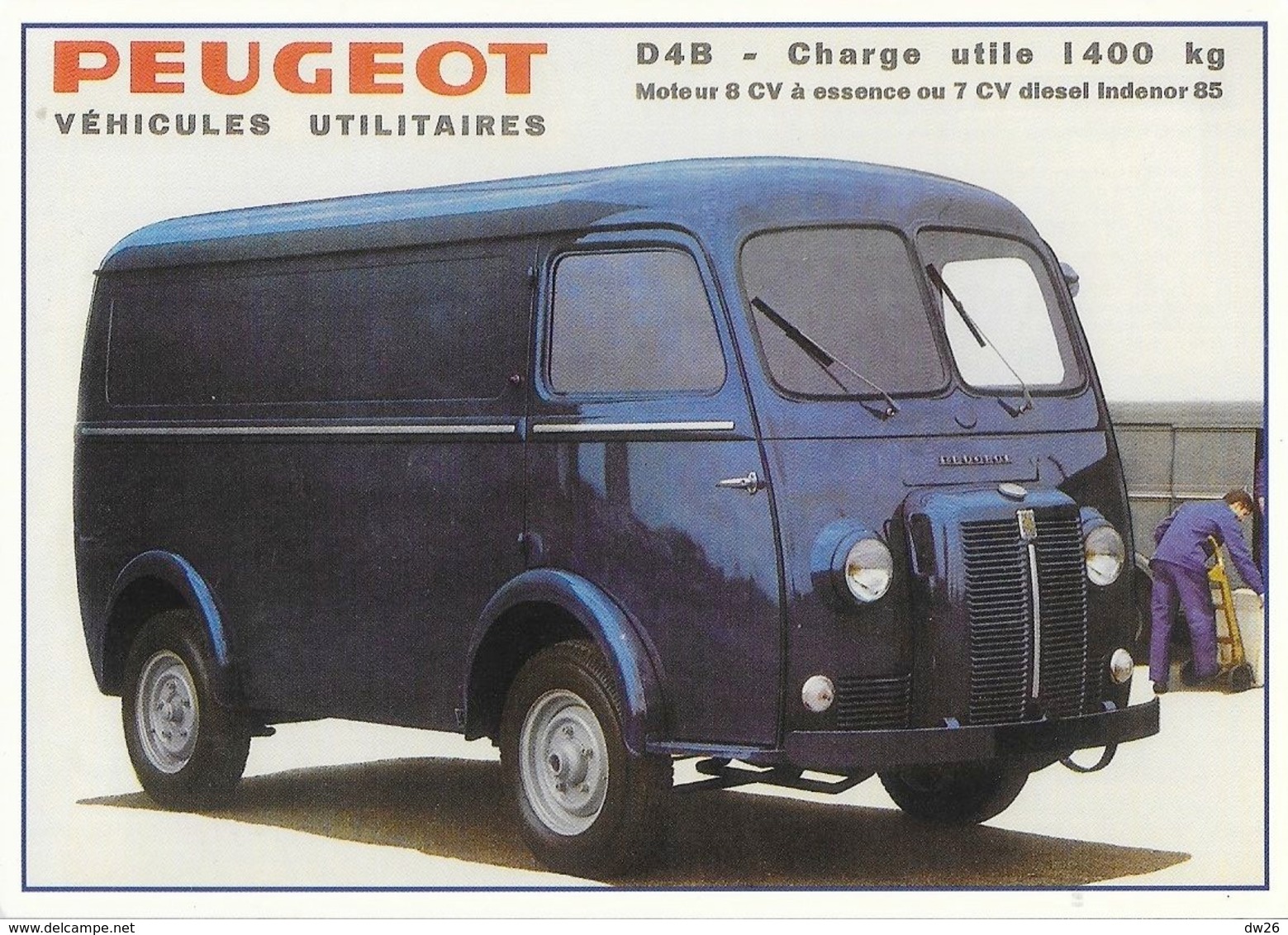 Véhicules Utilitaires - Peugeot D4B, Catalogue D'époque - Sonstige & Ohne Zuordnung