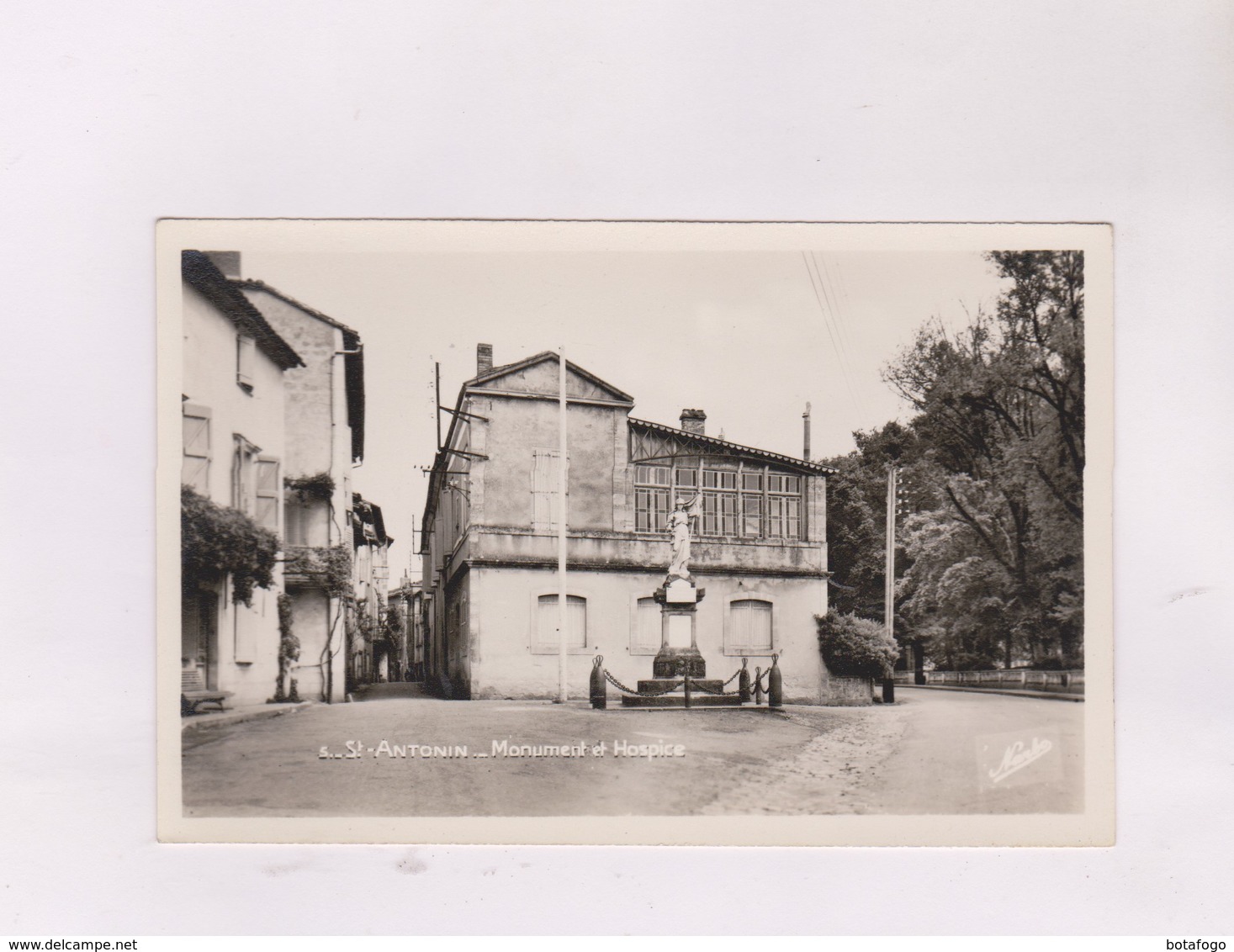 CPM PHOTO DPT 82 ST ANTONIN ,MONUMENT ET HOSPICE - Saint Antonin Noble Val