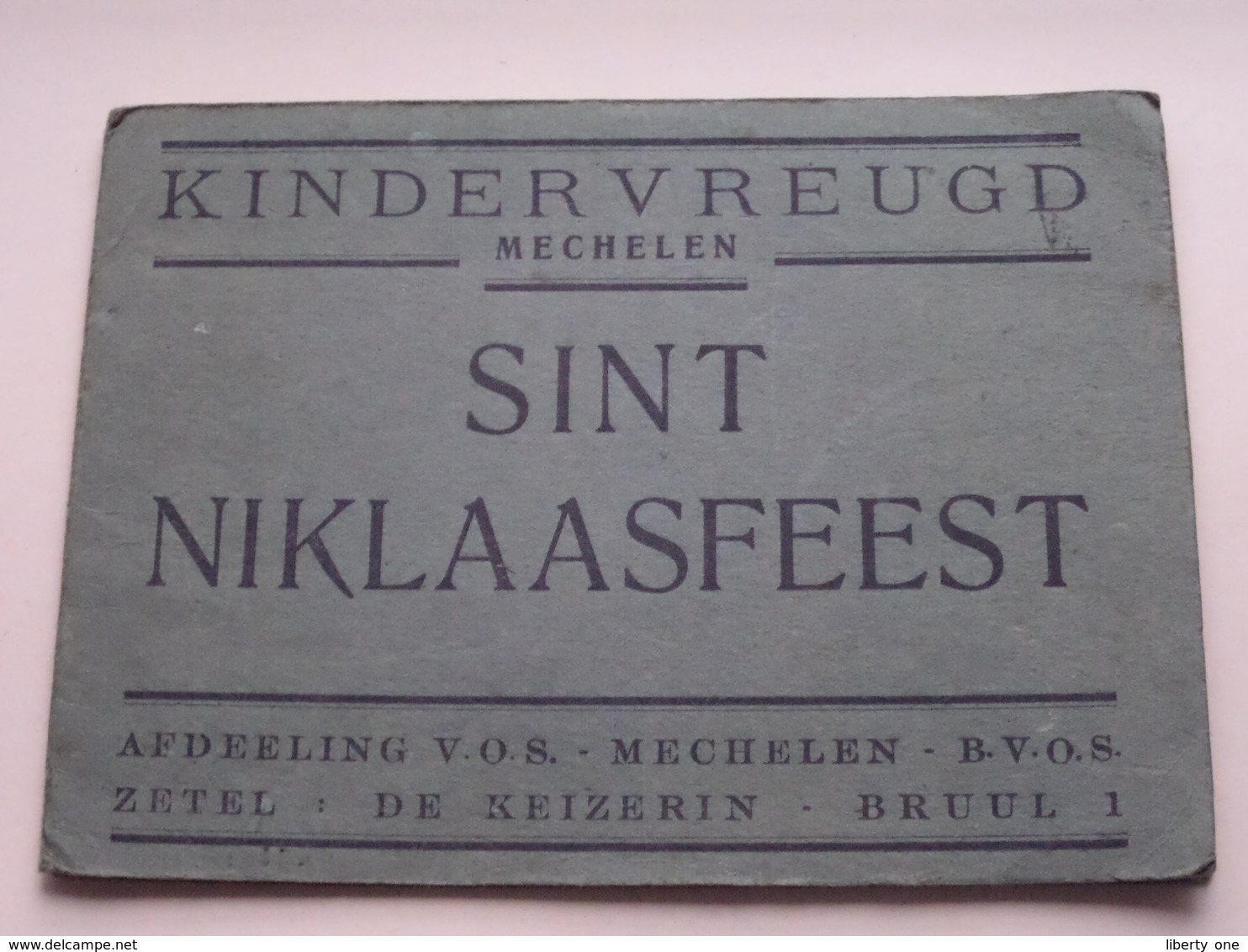 KINDERVREUGD MECHELEN - SINT NIKLAASFEEST (afd. V.O.S.) 1924 ( CARNET > Form. 13,5 X 19 Cm.) ! - Publicités