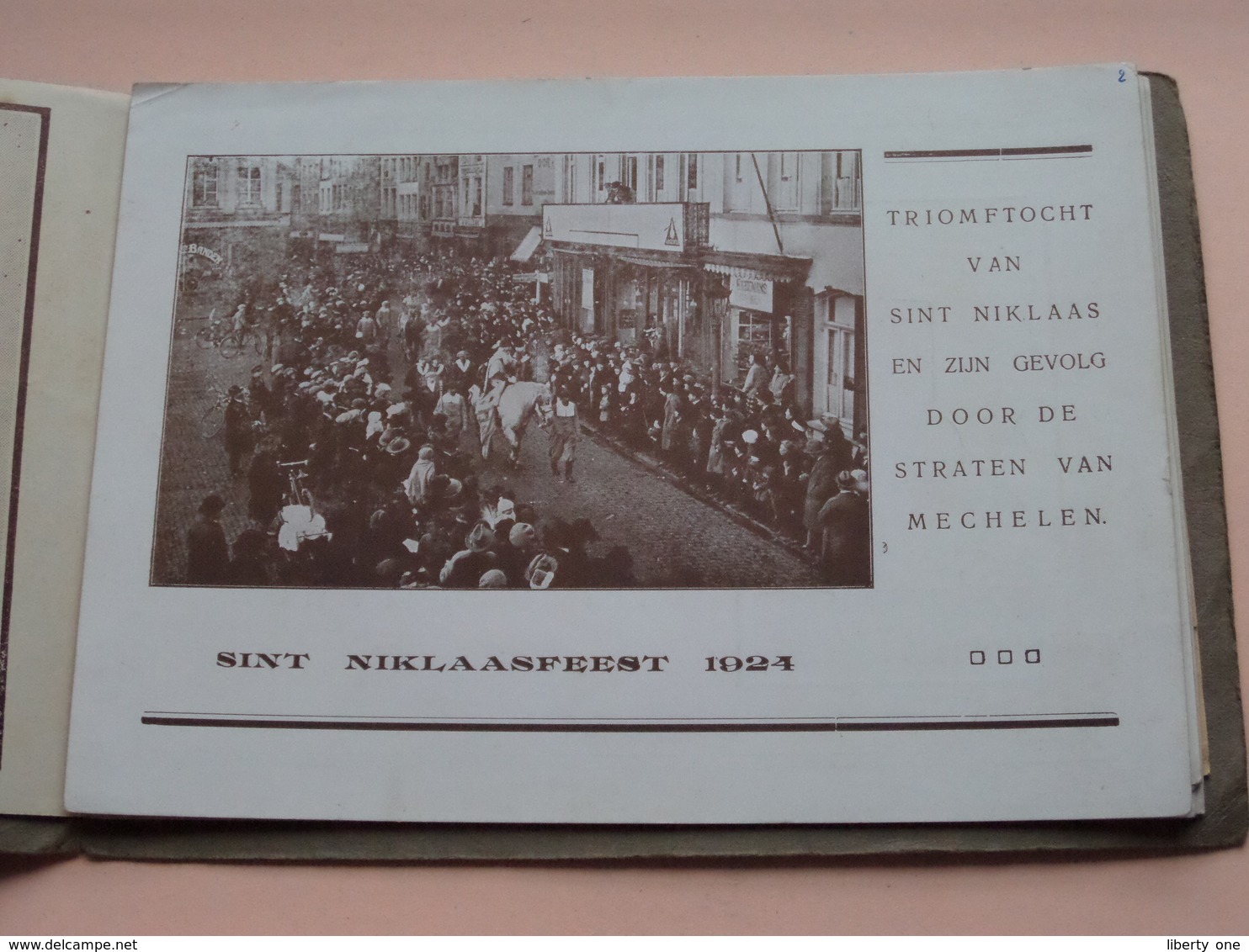 KINDERVREUGD MECHELEN - SINT NIKLAASFEEST (afd. V.O.S.) 1924 ( CARNET > Form. 13,5 X 19 Cm.) ! - Publicités