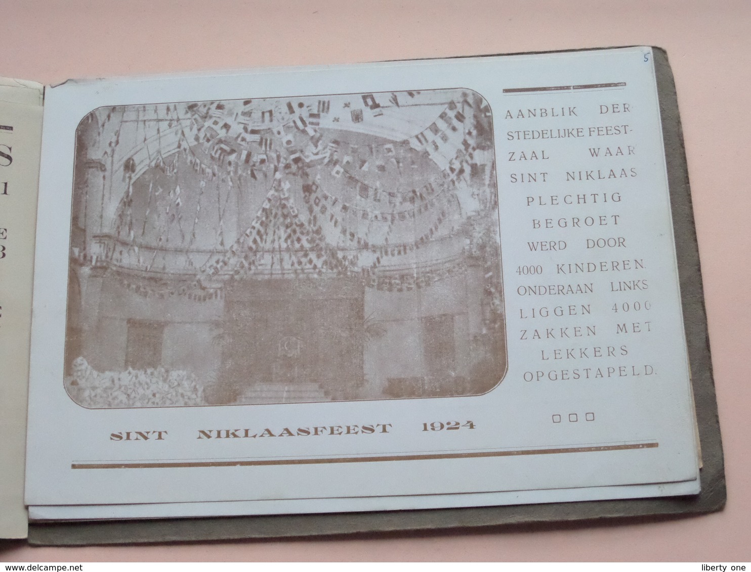 KINDERVREUGD MECHELEN - SINT NIKLAASFEEST (afd. V.O.S.) 1924 ( CARNET > Form. 13,5 x 19 cm.) !