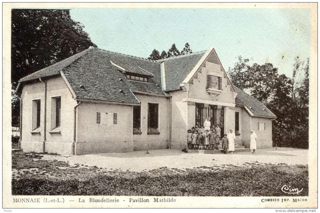 N°62990 -cpa Monnaie -la Blondellerie- - Monnaie