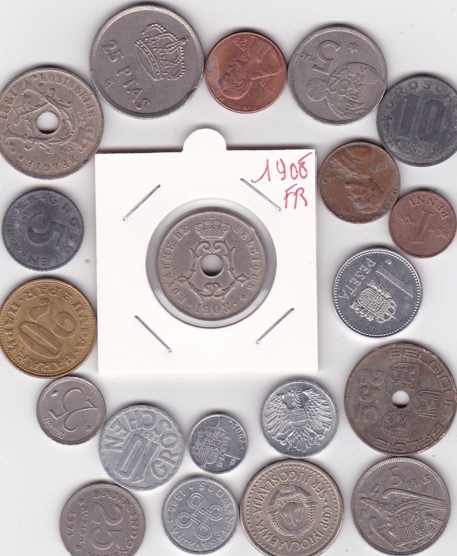 Lot De 20 Pièces De Monnaies Divers Voir Photo - AB01 - Lots & Kiloware - Coins