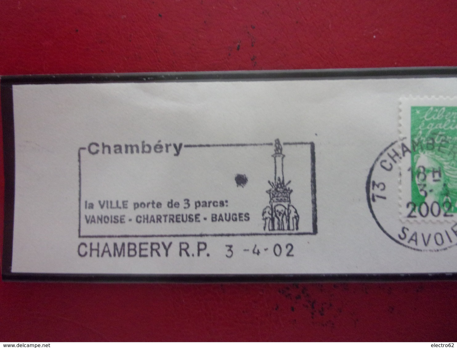 Chambéry Savoie éléphant  3-4-02 - Mechanische Stempels (reclame)