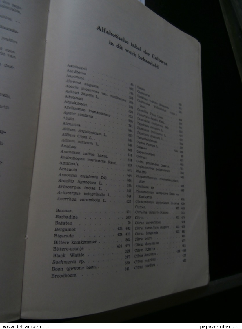 De Voornaamste Cultures van Belgisch-Congo (1951) Van den Abeele - Vandenput