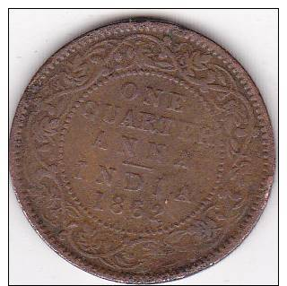 Inde 1/4 Anna 1862 - Inde