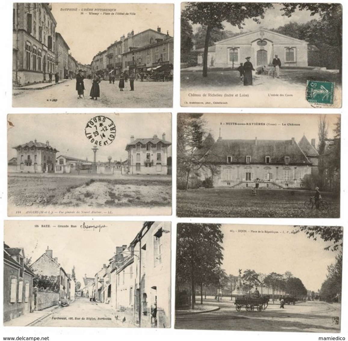 42 CP Lot N°58 Dont Trains: Gares De RICHELIEU-MANDUEL-GASNY+LOCOS+Marché à SAVENAY+ CHOIX DIVERS - 5 - 99 Cartes