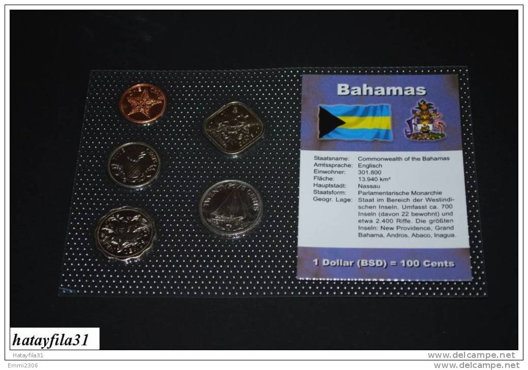 KMS - BAHAMAS / 5W - 1 Cent Bis 25 Cents  - Kompl. Ausg. - Bahamas