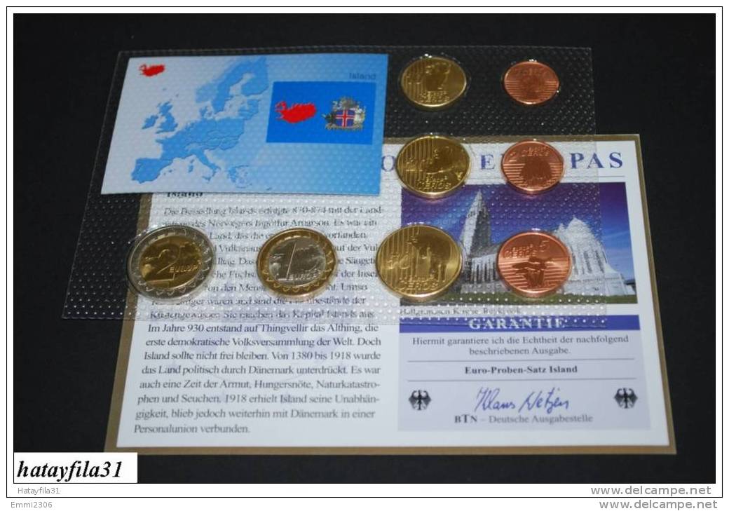 Euro Proben Satz Islan 2004 - Islandia