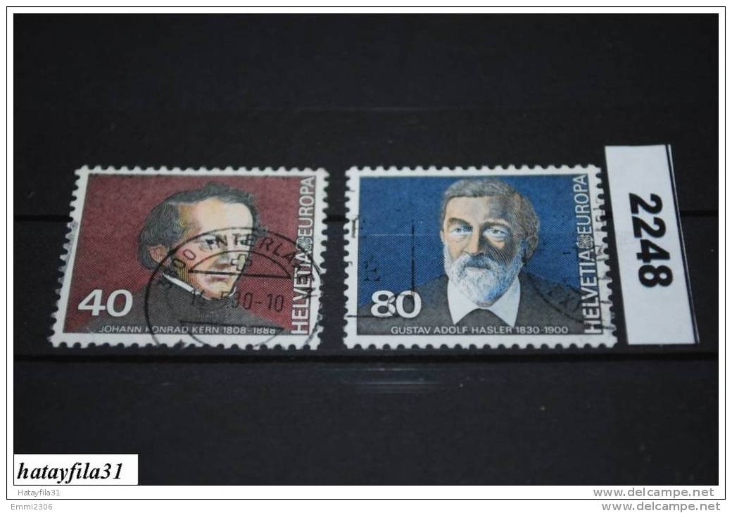 Schweiz CEPT 1980 - Mi. 1174 - 1175 - Gestempelt - 1980