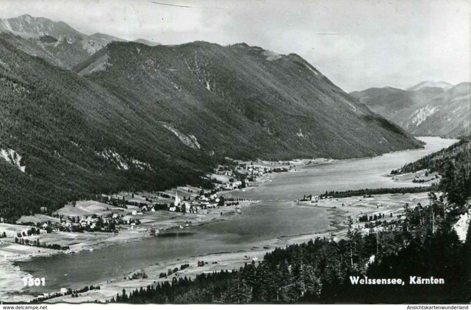 004142  Wiessensee Gesamtansicht  1962 - Weissensee