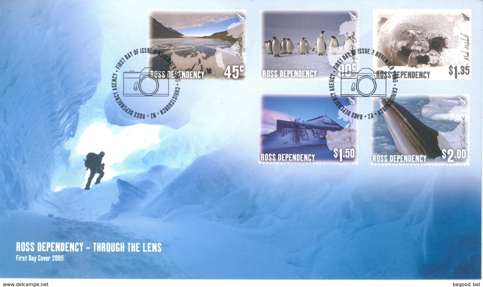 ROSS DEPENDENCY - FDC - 2.11.2005 - Yv 100-104  - Lot 17457 - FDC