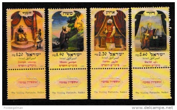 ISRAEL, 1999, Mint Never Hinged Stamp(s), Festival Sukkot, M1528-1531,  Scan 17153, With Tab(s) - Ongebruikt (met Tabs)