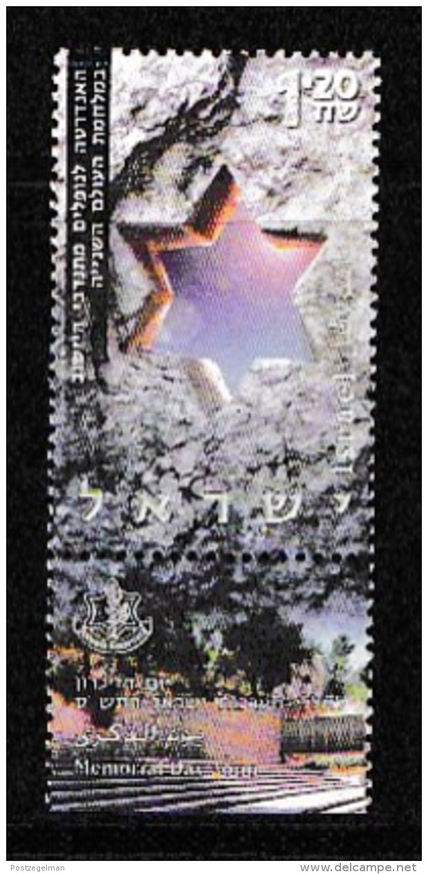 ISRAEL, 2000, Mint Never Hinged Stamp(s), Memorial Day, M1554,  Scan 17164, With Tab(s) - Ongebruikt (met Tabs)