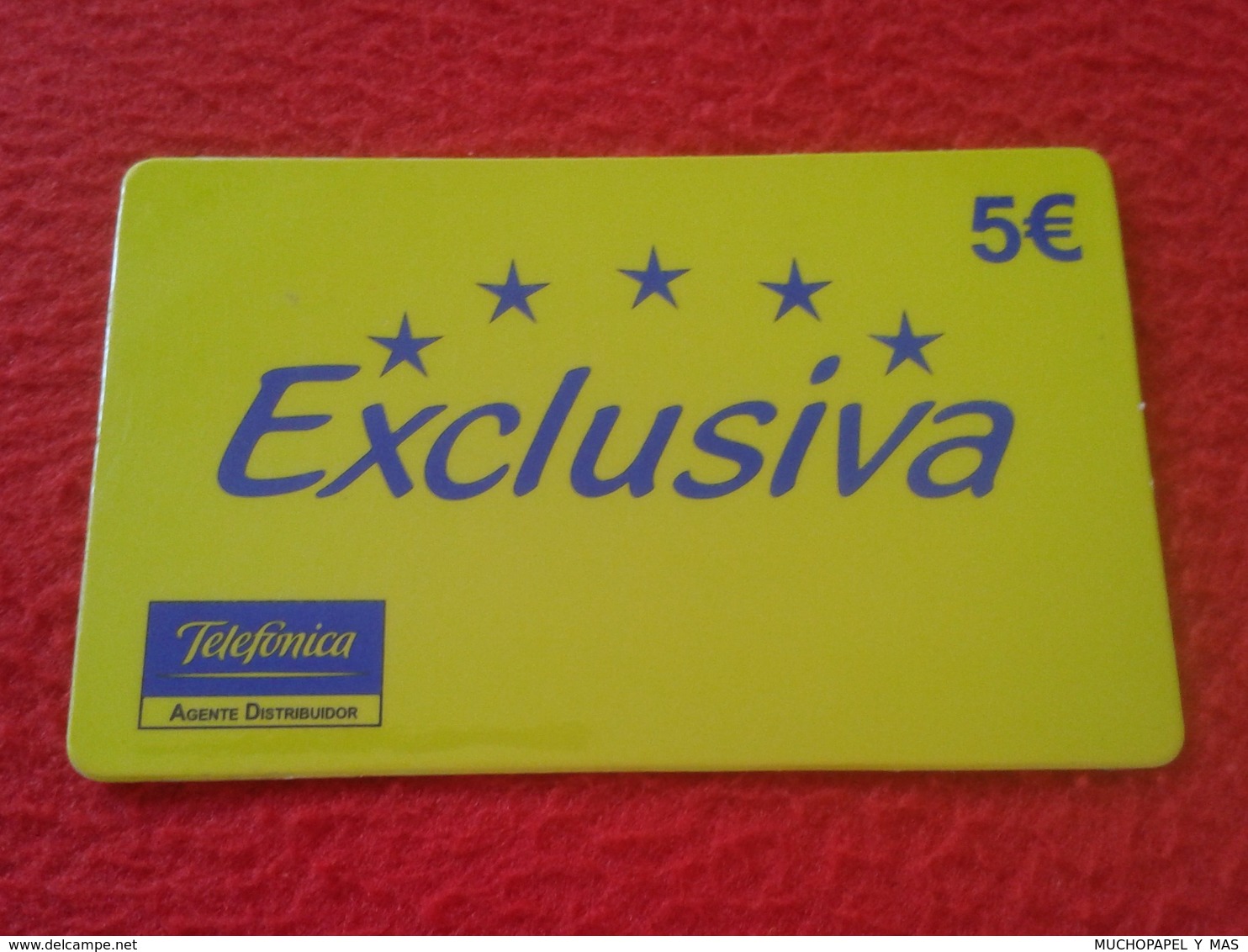 ANTIGUA TARJETA TELEFÓNICA PHONE CARD ESPAÑA SPAIN ESPAGNE TELEFÓNICA EXCLUSIVA 5 EUROS VER FOTO/S Y DESCRIPCIÓN. IDEAL - Autres & Non Classés