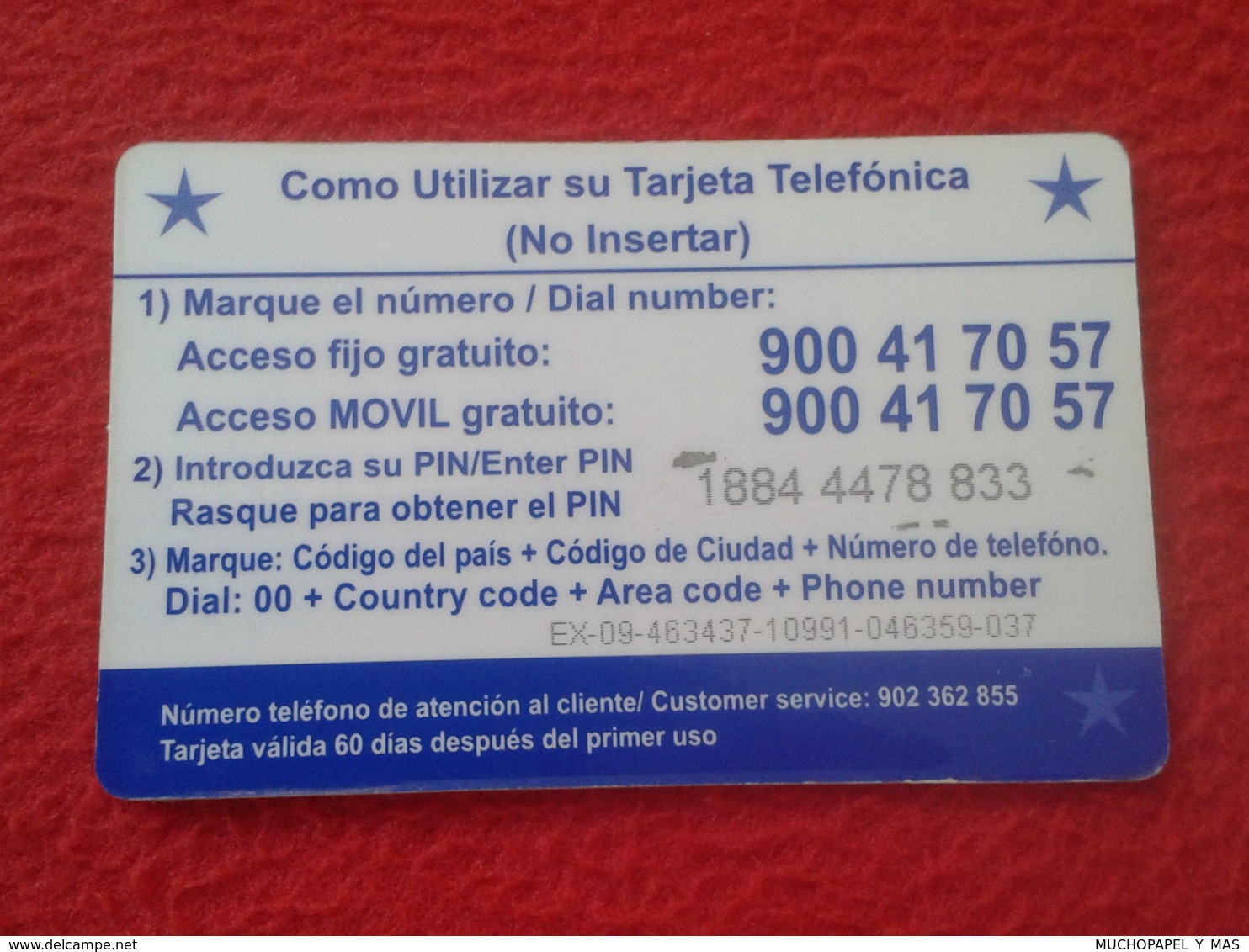 ANTIGUA TARJETA TELEFÓNICA PHONE CARD ESPAÑA SPAIN ESPAGNE TELEFÓNICA EXCLUSIVA 5 EUROS VER FOTO/S Y DESCRIPCIÓN. IDEAL - Sonstige & Ohne Zuordnung