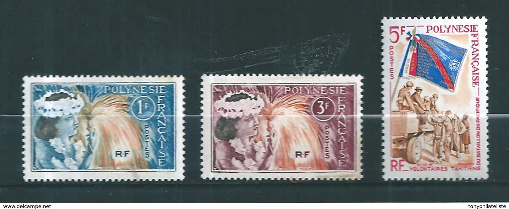 Timbres De Polynésie De 1964 N°27 A 29 Neufs **  Cote 14€30 - Ungebraucht