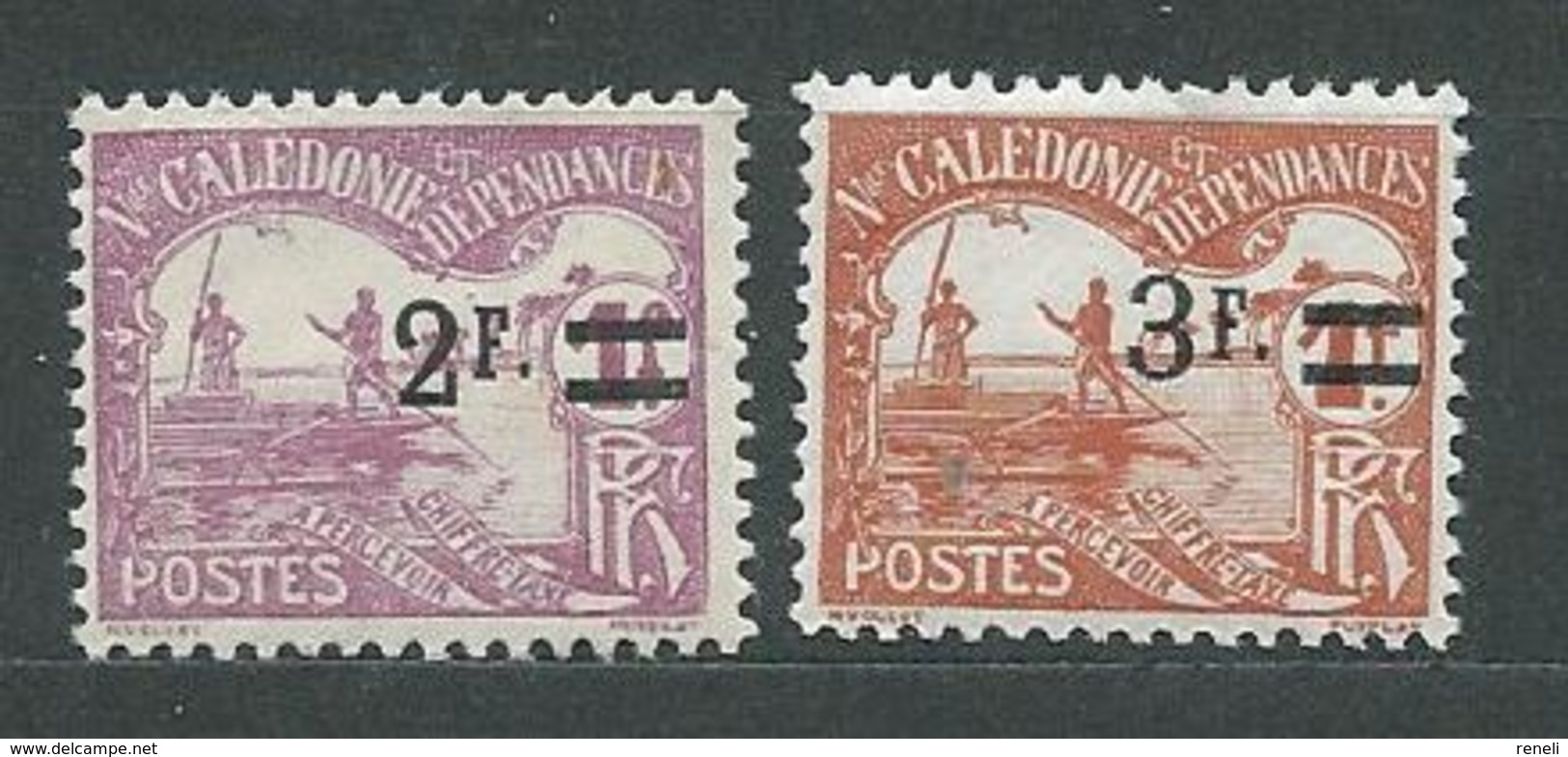 NOUVELLE-CALEDONIE  TAXE  N°  24/25  **  TB  5 - Timbres-taxe