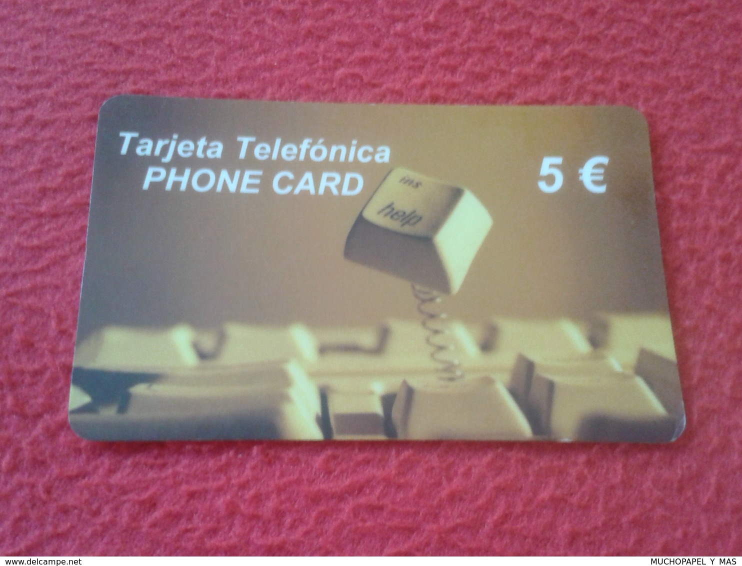 ANTIGUA TARJETA TELEFÓNICA PHONE CARD ESPAÑA SPAIN ESPAGNE ? INS HELP TECLADO 5 EUROS VER FOTO/S Y DESCRIPCIÓN IDEAL COL - Andere & Zonder Classificatie