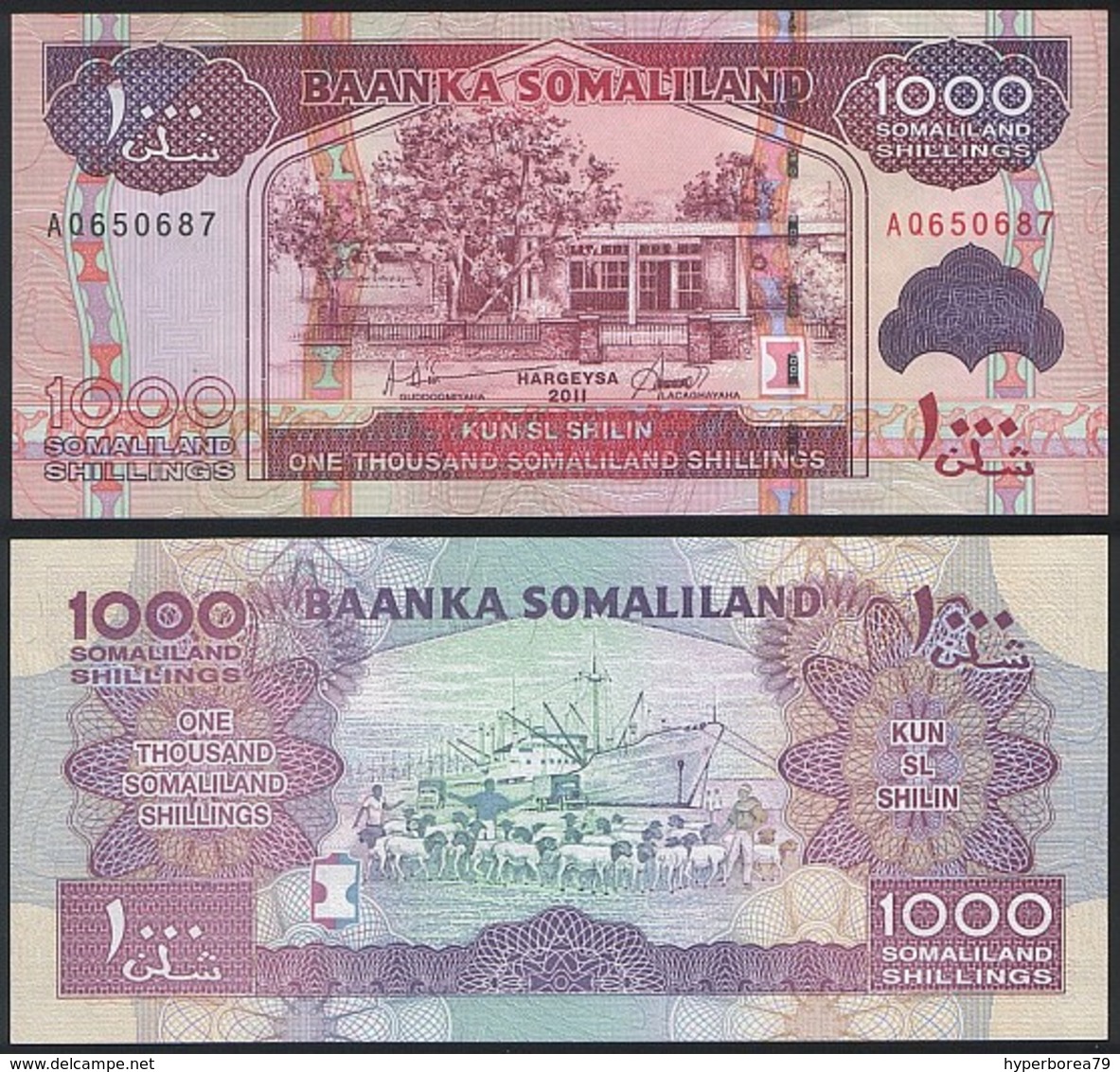 Somaliland P 20 - 1000 1.000 Shillings 2011 - UNC - Altri – Africa