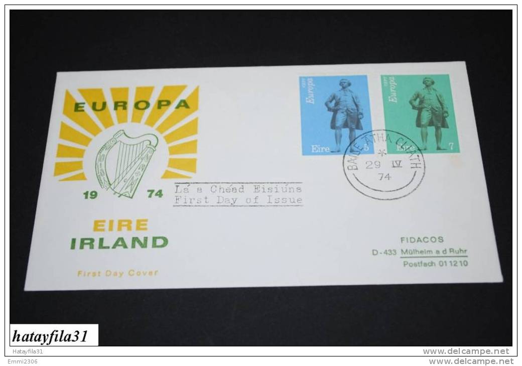 EIRE - IRLAND   FDC   CEPT  1974  MI.  302 + 303 ( T - 42 ) - 1974