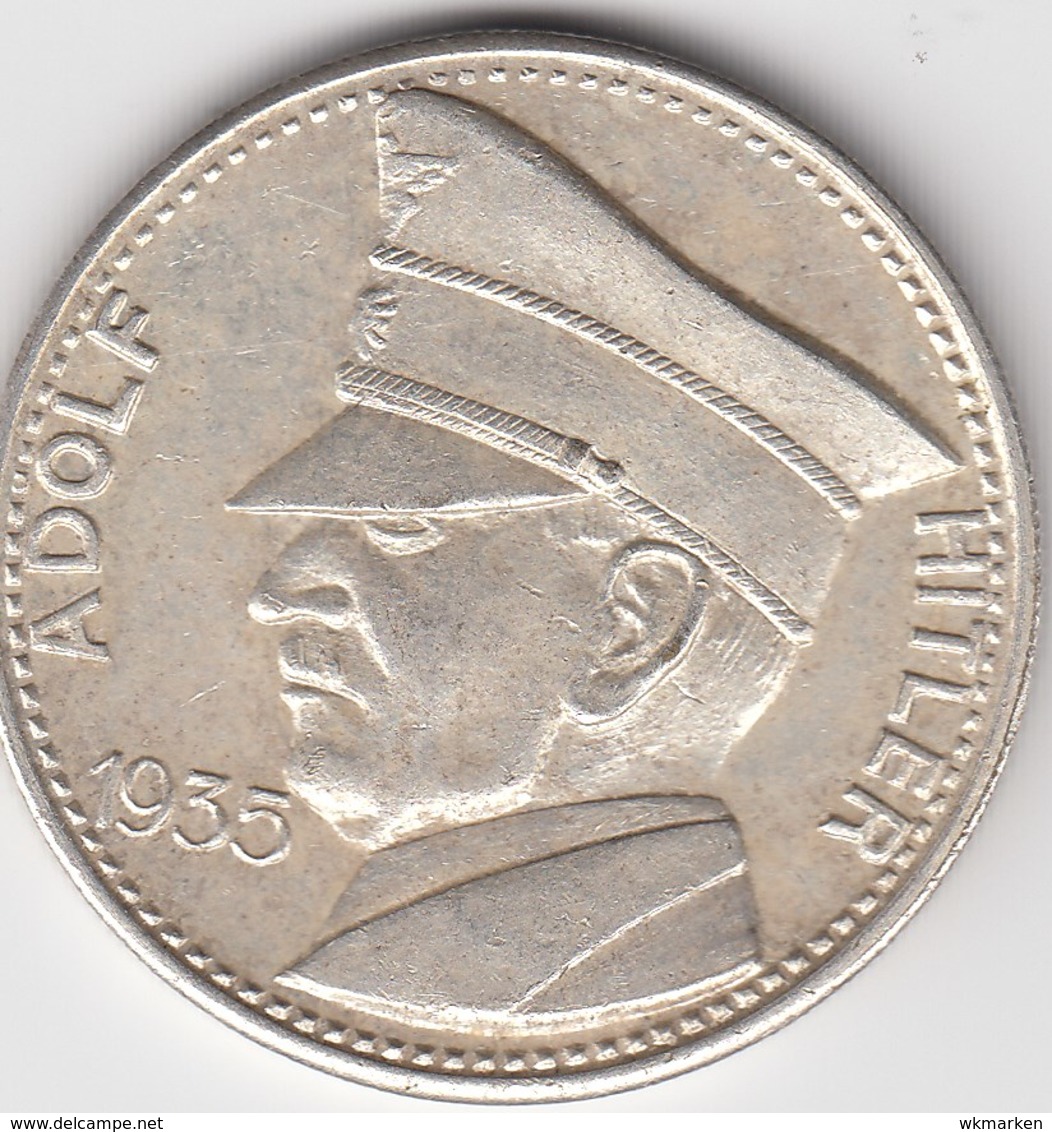 5  RM, Abbildung Adolf Hitler 1935; - 5 Reichsmark