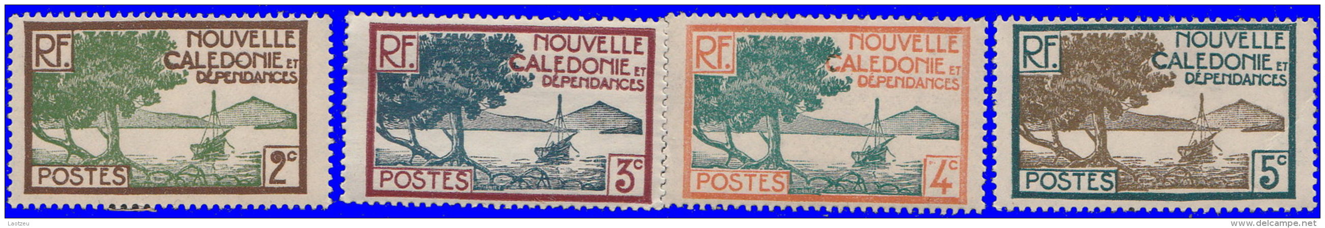 Nouvelle-Calédonie 1928. ~ YT 140/42** - Pointe Des Palétuviers - Ungebraucht