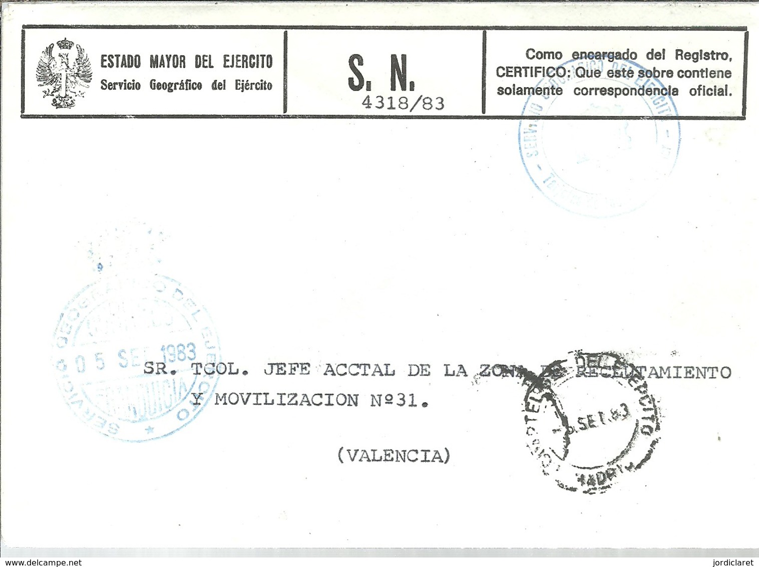 LETTER ESPAÑA   SERVICIO GREOGRAFICO DEL EJERCITO - Geografia