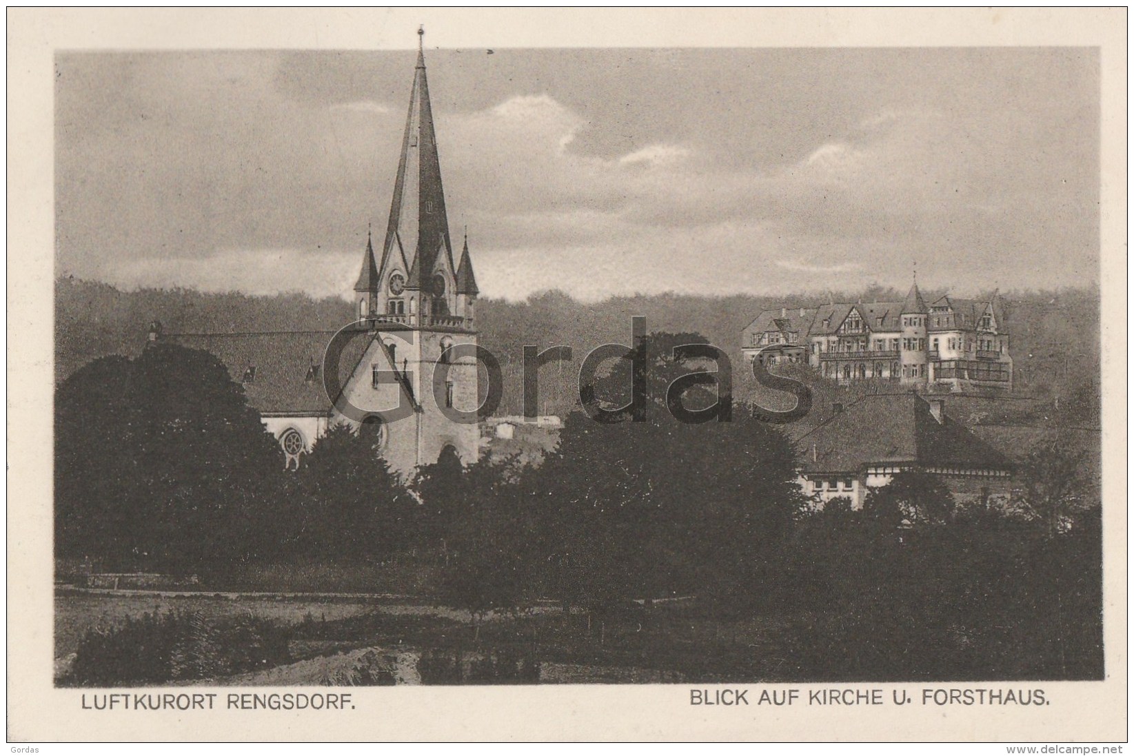 Germany - Luftkurort Rengsdorf - Blick Auf Kirche Und Forsthaus - Neuwied