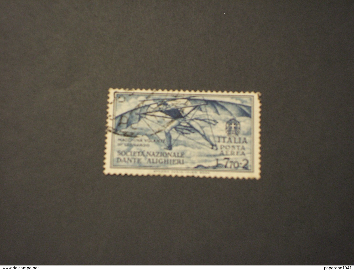 ITALIA REGNO - P.A. 1932 DANTE L. 7,70 +2 - TIMBRATI/USED - Usati