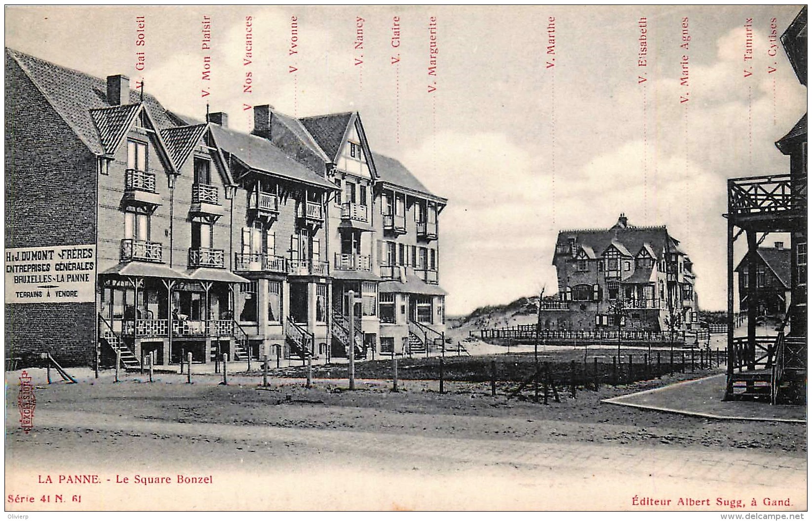 La Panne - Sugg Série 41 N° 61 - Le Square Bonzel - De Panne