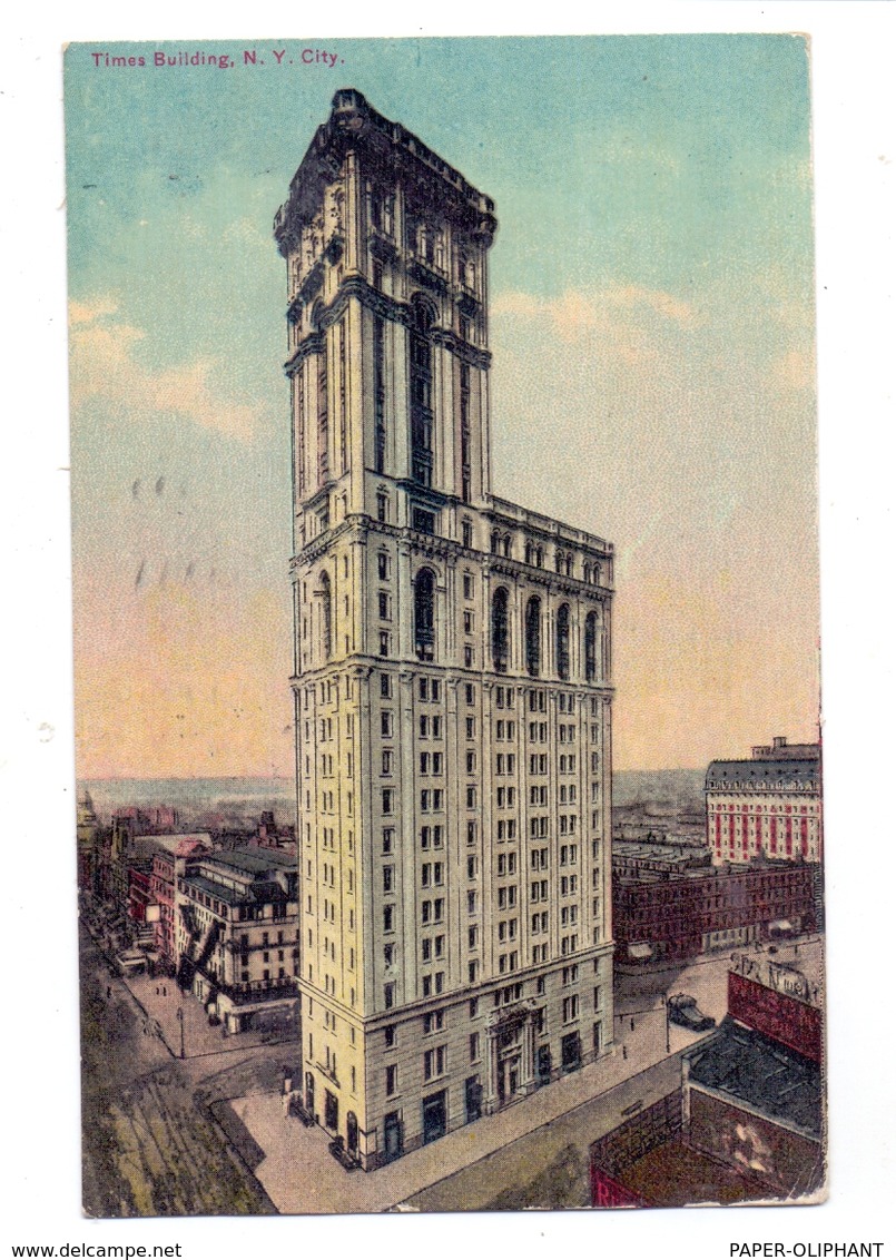 USA - NEW YORK CITY - TIMES SQUARE, One Times Square, New York Times, 1912 - Time Square