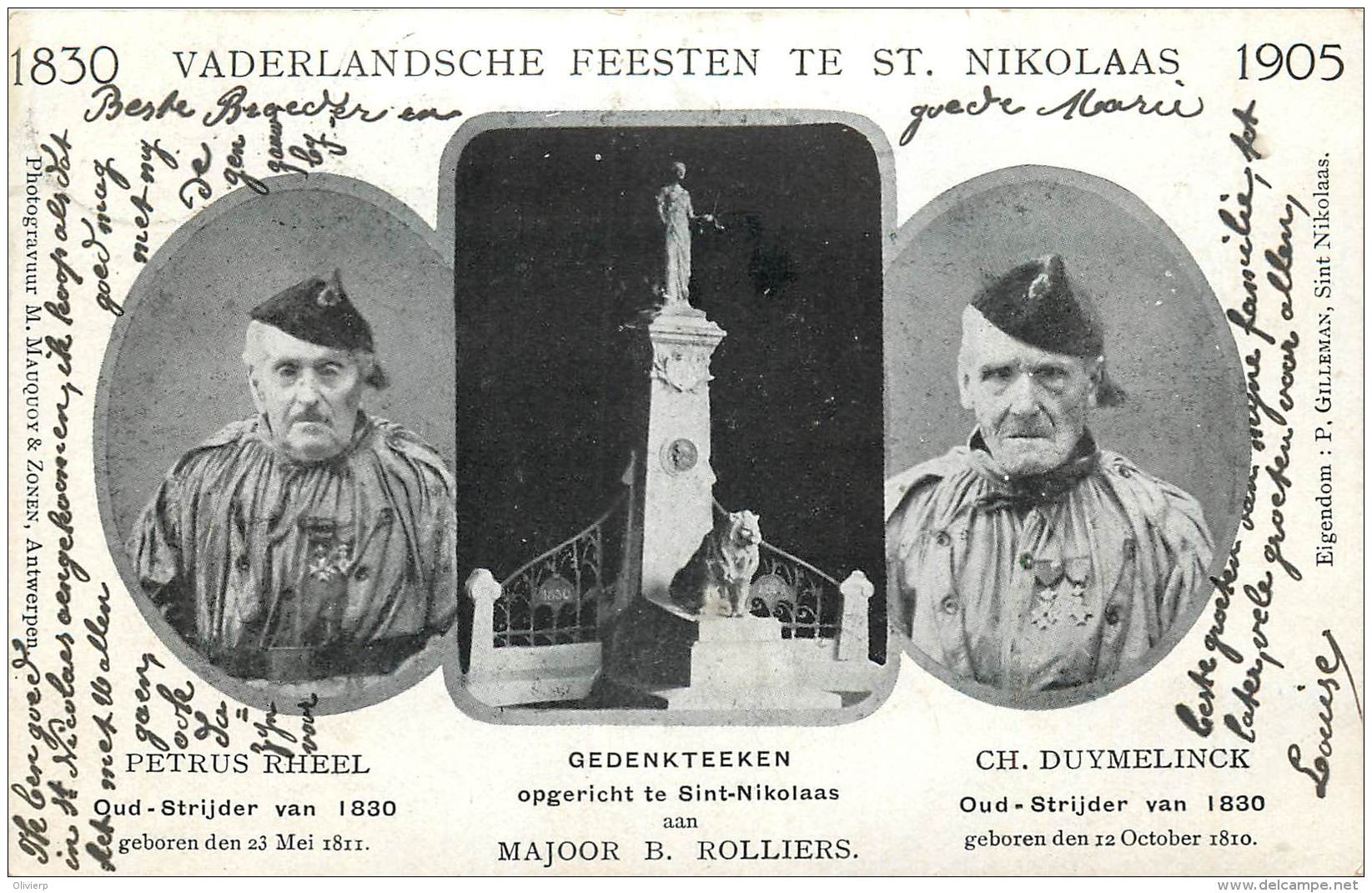 Saint-Nicolas - 1830 - 1905 - Vaderlandsche Feesten Te St. Nikolaas - Sint-Niklaas